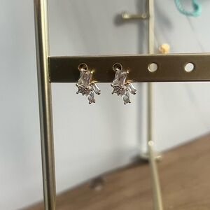 Elegant Gold and Silver Women's Earrings